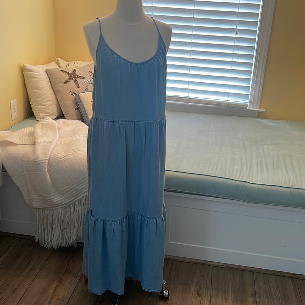 Chambray denim dress by loft
